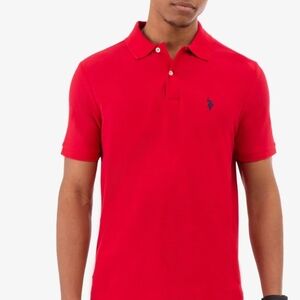 SALE NIB U.S. Polo Assn. Men's Red Polo Shirt - XL